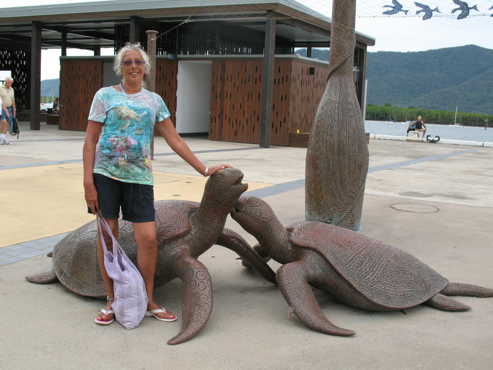 Linda and the turtles, Cairns.