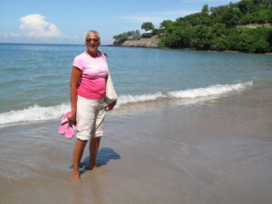 Linda at Lombok Beach