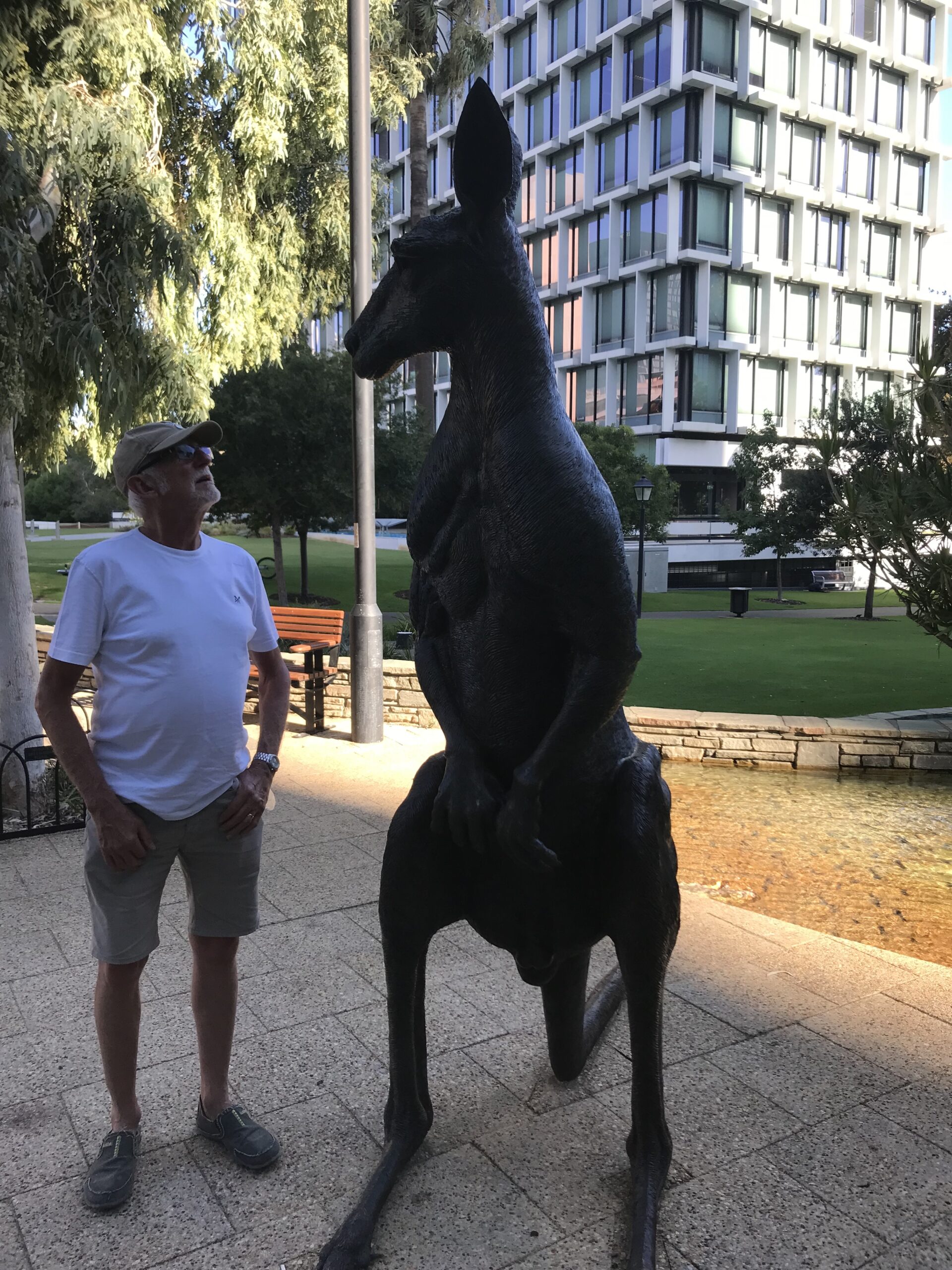 Perth, Steve with kangaroo