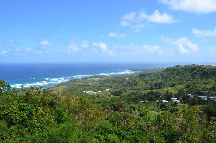 East Coast of Barbados showing the Atlantic Ocean