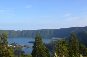 Azores, blue and green lakes