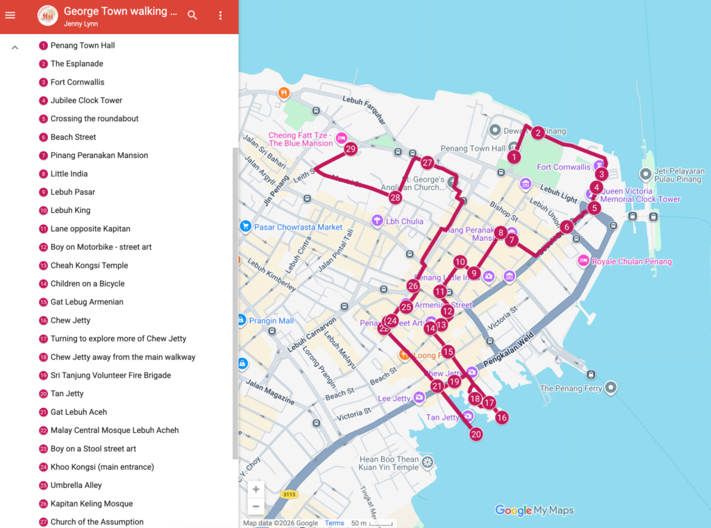 Georgetown Walking Tour (Map)