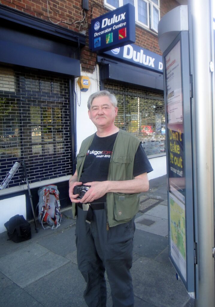 Conrad with his usual array of equipment after attending UK Govcamp